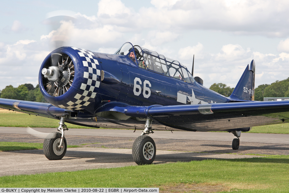 G-BUKY, 1952 Canadian Car & Foundry T-6H Harvard Mk.4M C/N CCF4-464, Canadian Car & Foundry T-6H Harvard Mk.4M at Breighton Airfield's Summer Madness All Comers Fly-In. August 22nd 2010.