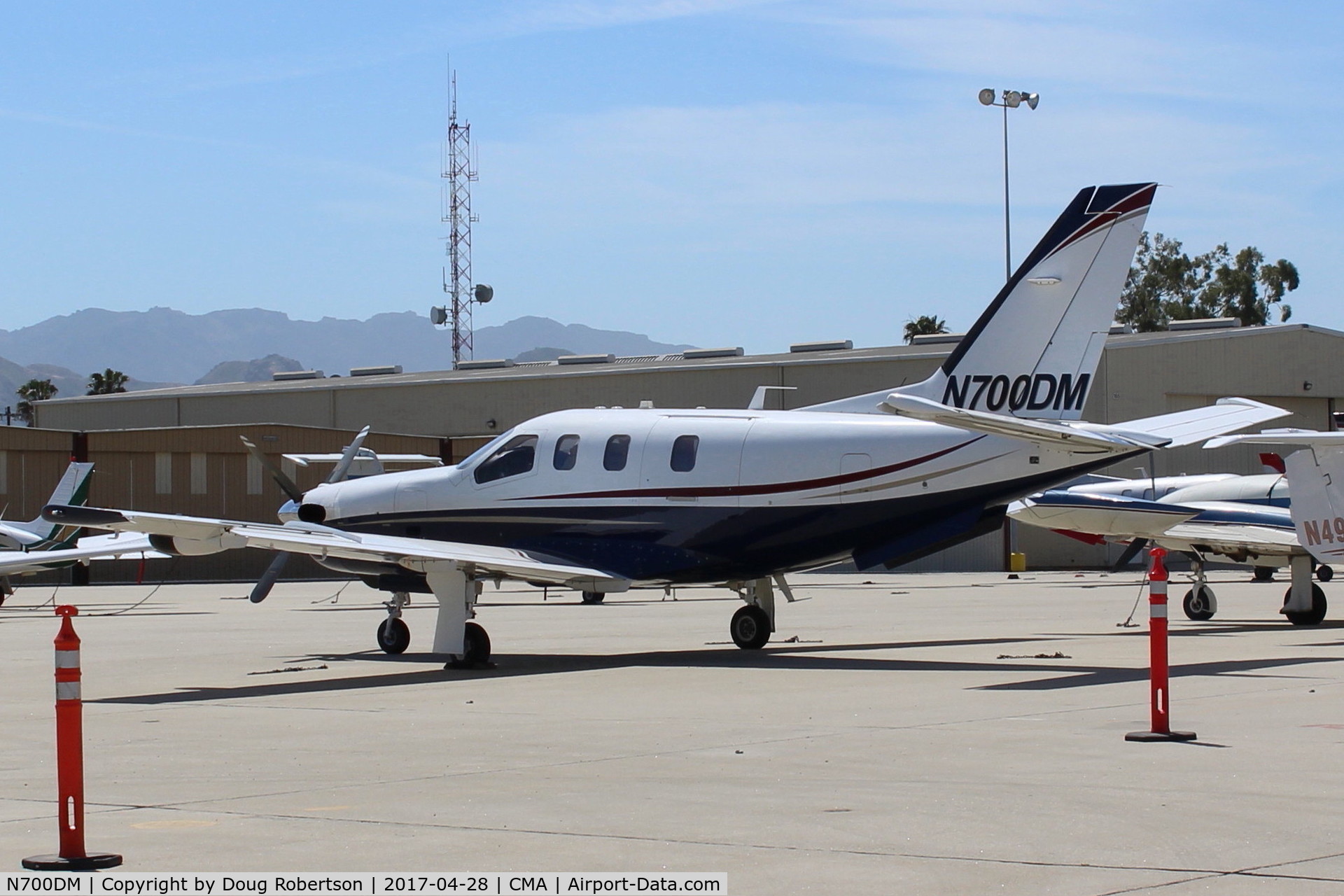 N700DM, 2004 Socata TBM-700 C/N 305, 2004 Socata TBM 700, one P&W(C)PT6A-64 700 sHp, 747 esHp, at AOPA Fly-In