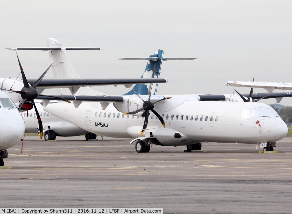 M-IBAJ, 2008 ATR 72-212A C/N 776, Stored in all white c/s without titles @ LFBF