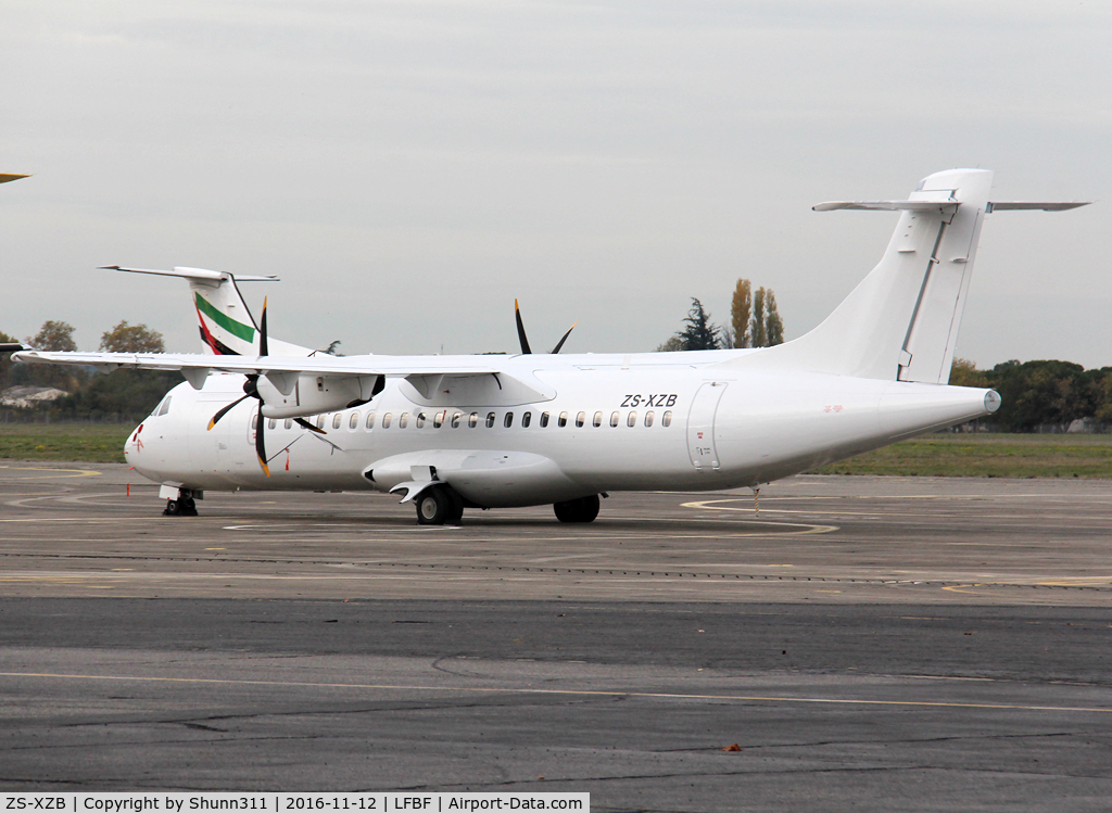 ZS-XZB, 2006 ATR 72-212A C/N 731, Parked @ LFBF in all white c/s without titles... Ex. F-OIQO with Air Tahiti
