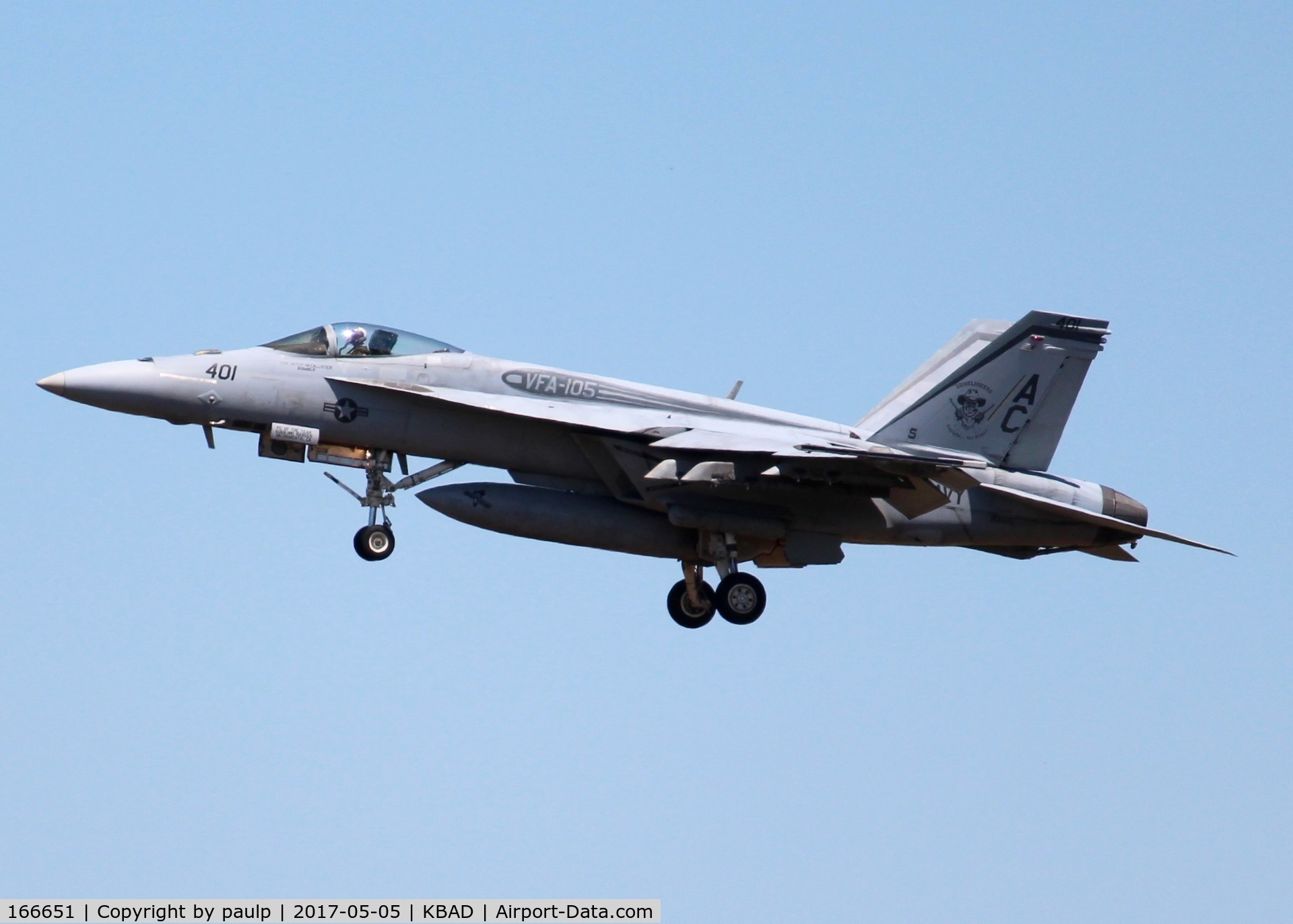 166651, Boeing F/A-18E Super Hornet C/N E114, At Barksdale Air Force Base.