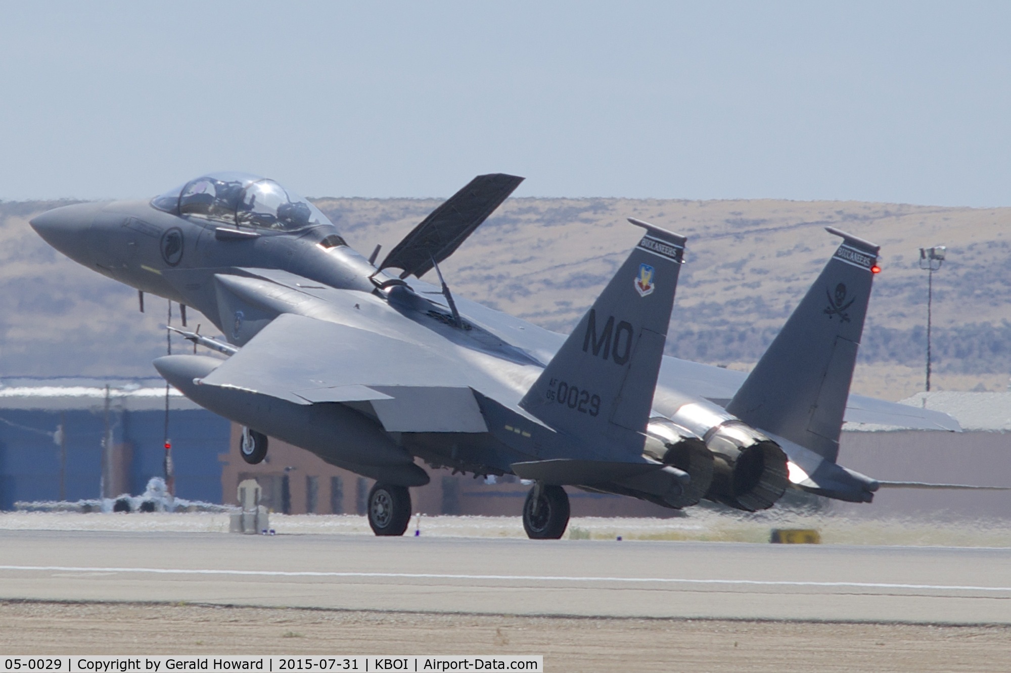 05-0029, 2005 Boeing F-15SG Strike Eagle C/N SG29, Landing roll out on RWY 10R. 428th Fighter Sq., 