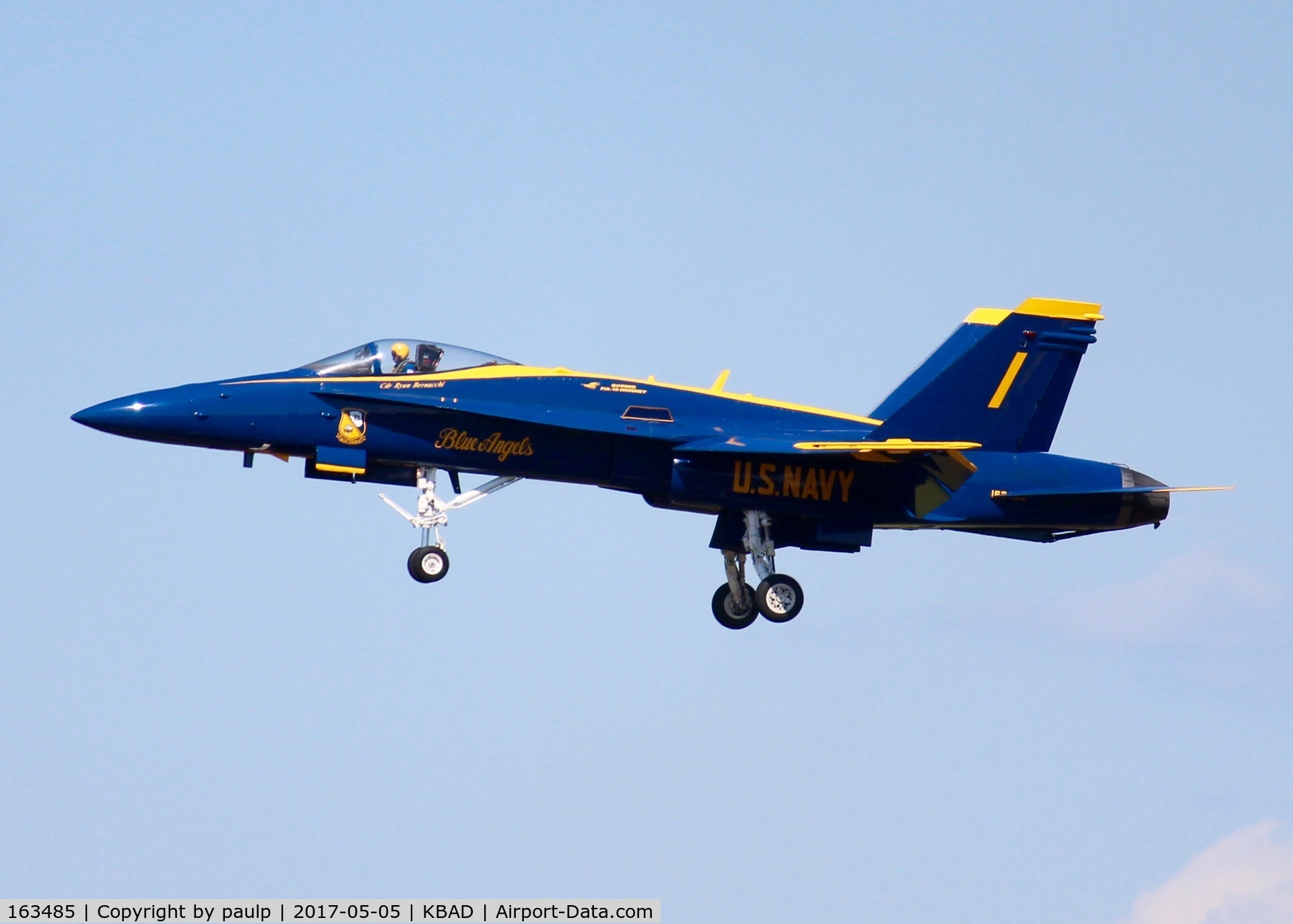 163485, 1988 McDonnell Douglas F/A-18C Hornet C/N 0717/C044, At Barksdale Air Force Base.