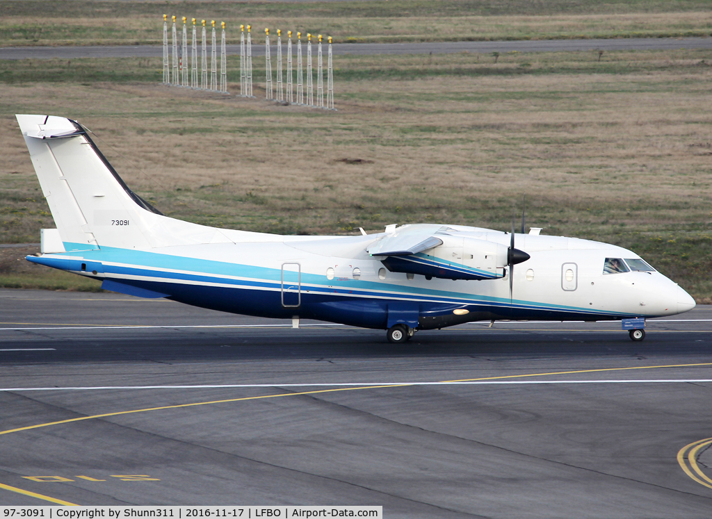 97-3091, 1997 Dornier C-146A Wolfhound (328) C/N 3091, Lining up rwy 14R for departure...