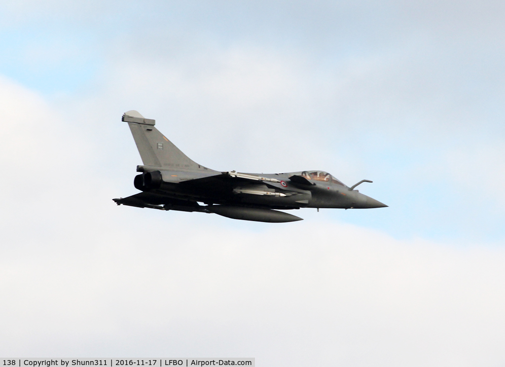138, Dassault Rafale C C/N 138, Passing above rwy 14R for exercice... Ex. 118-GQ