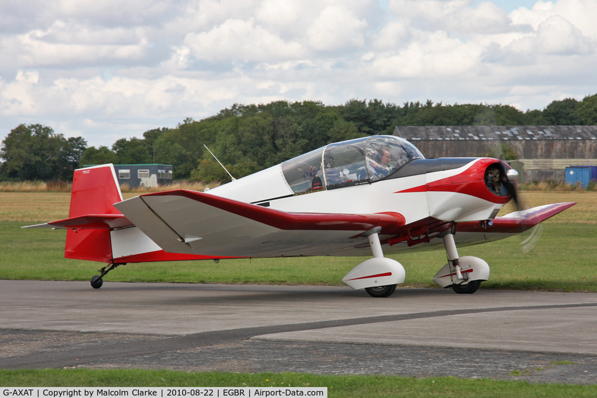 G-AXAT, 1958 Jodel D-117A C/N 836, Jodel D117A at Breighton Airfield's Summer Madness & All Comers Fly-In. August 22nd 2010.