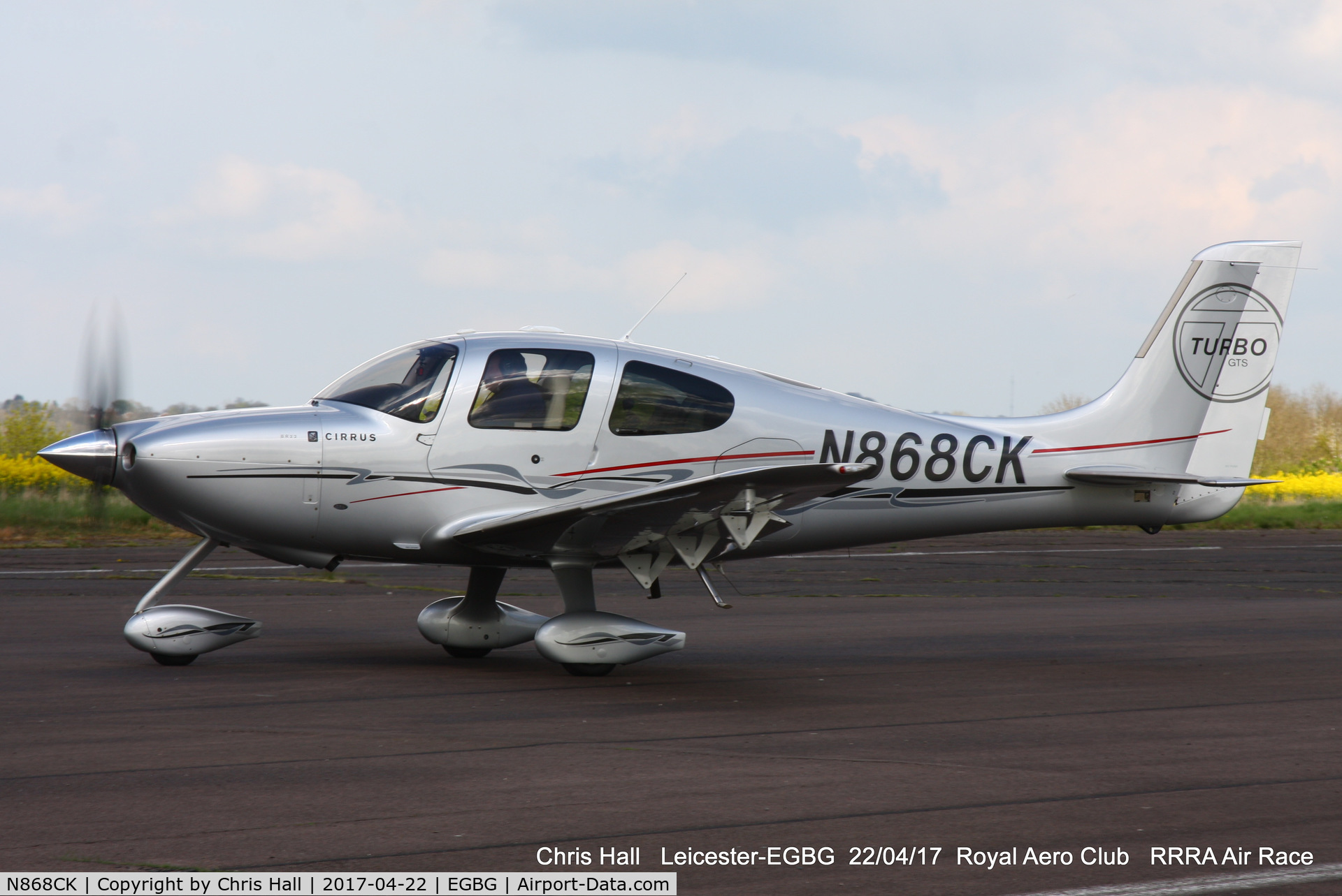 N868CK, 2009 Cirrus SR22T GTS Turbo C/N 3412, Royal Aero Club 3R's air race