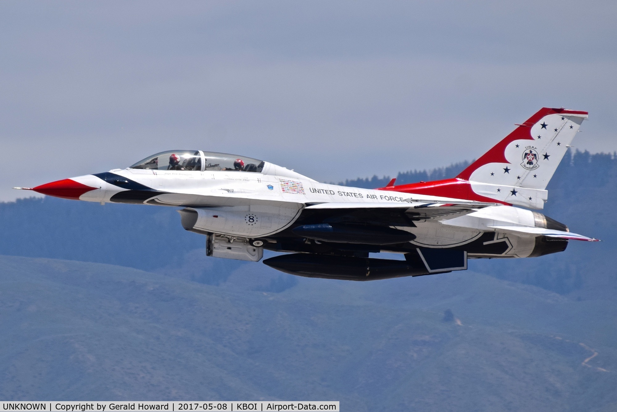 UNKNOWN, General Dynamics F-16C Fighting Falcon C/N Unknown, Thunderbird #8 departing RWY 28L.
