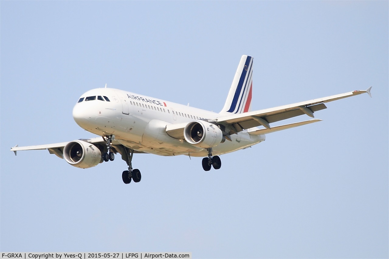 F-GRXA, 2001 Airbus A319-111 C/N 1640, Airbus A319-111, Short approach rwy 27R, Paris-Roissy Charles De Gaulle airport (LFPG-CDG)