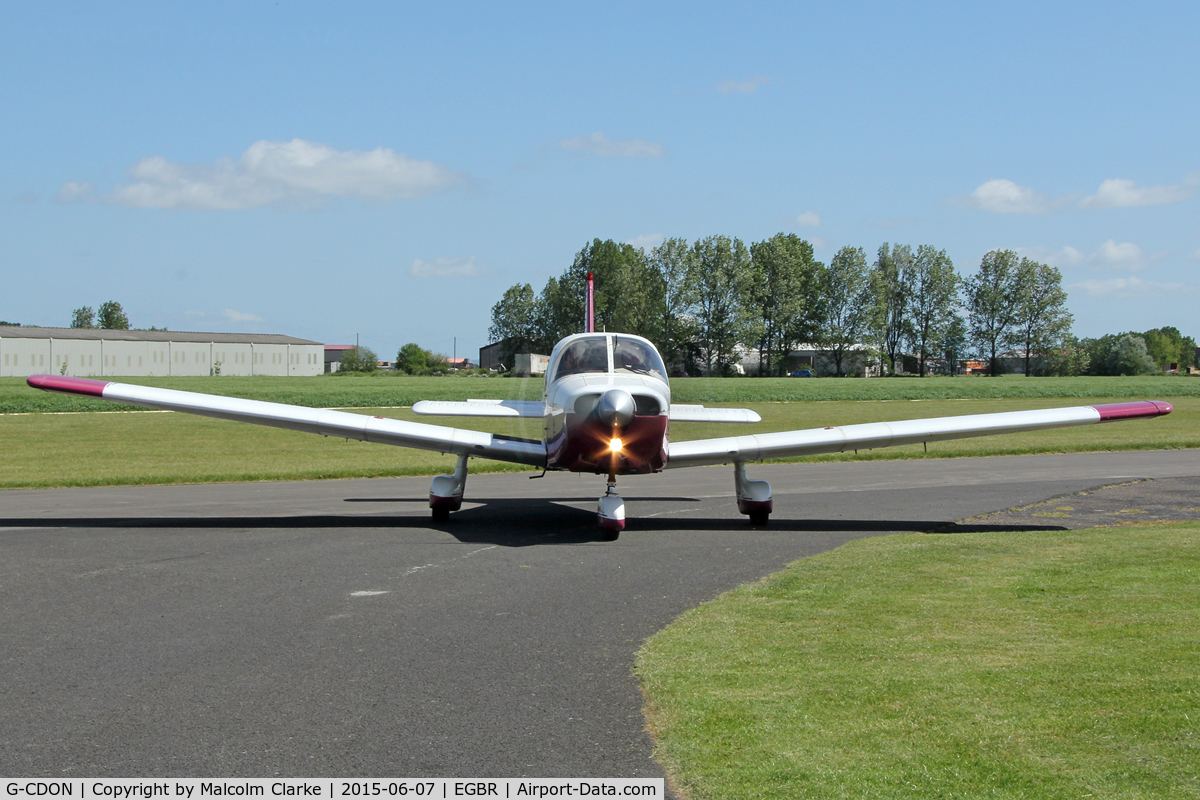 G-CDON, 1982 Piper PA-28-161 Cherokee Warrior II C/N 28-8216185, Piper PA-28-161 Warrior II at Breighton Airfield's Radial Fly-In. June 7th 2015.
