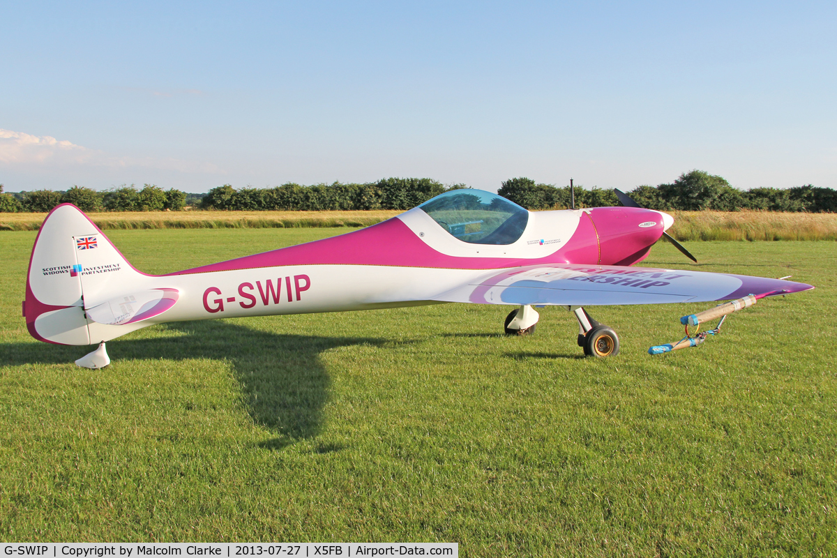 G-SWIP, 2008 Silence Twister C/N PFA 329-14700, Silence Twister prior to a local late evening light display. Fishburn Airfield, July 27th 2013.