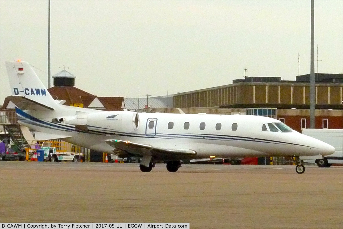 D-CAWM, 2008 Cessna 560 Citation XLS+ C/N 560-6002, At London - Luton Airport
