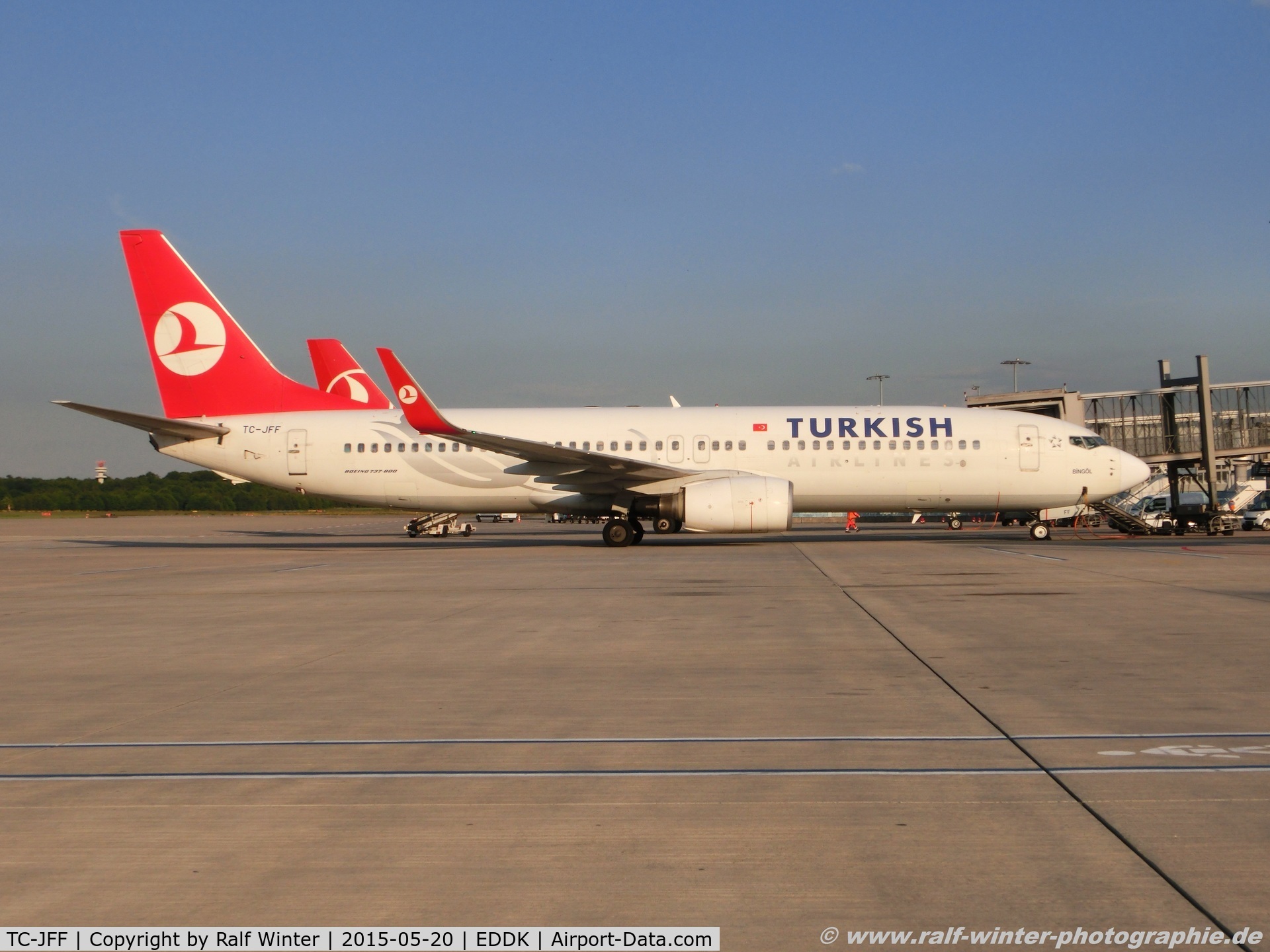 TC-JFF, 1998 Boeing 737-8F2 C/N 29768, Boeing 737-8F2(W) - TK THY Turkish Airlines 'Afyon' ' Afyonkarahisar' - 29768 - TC-JFF - 20.05.2015 - CGN