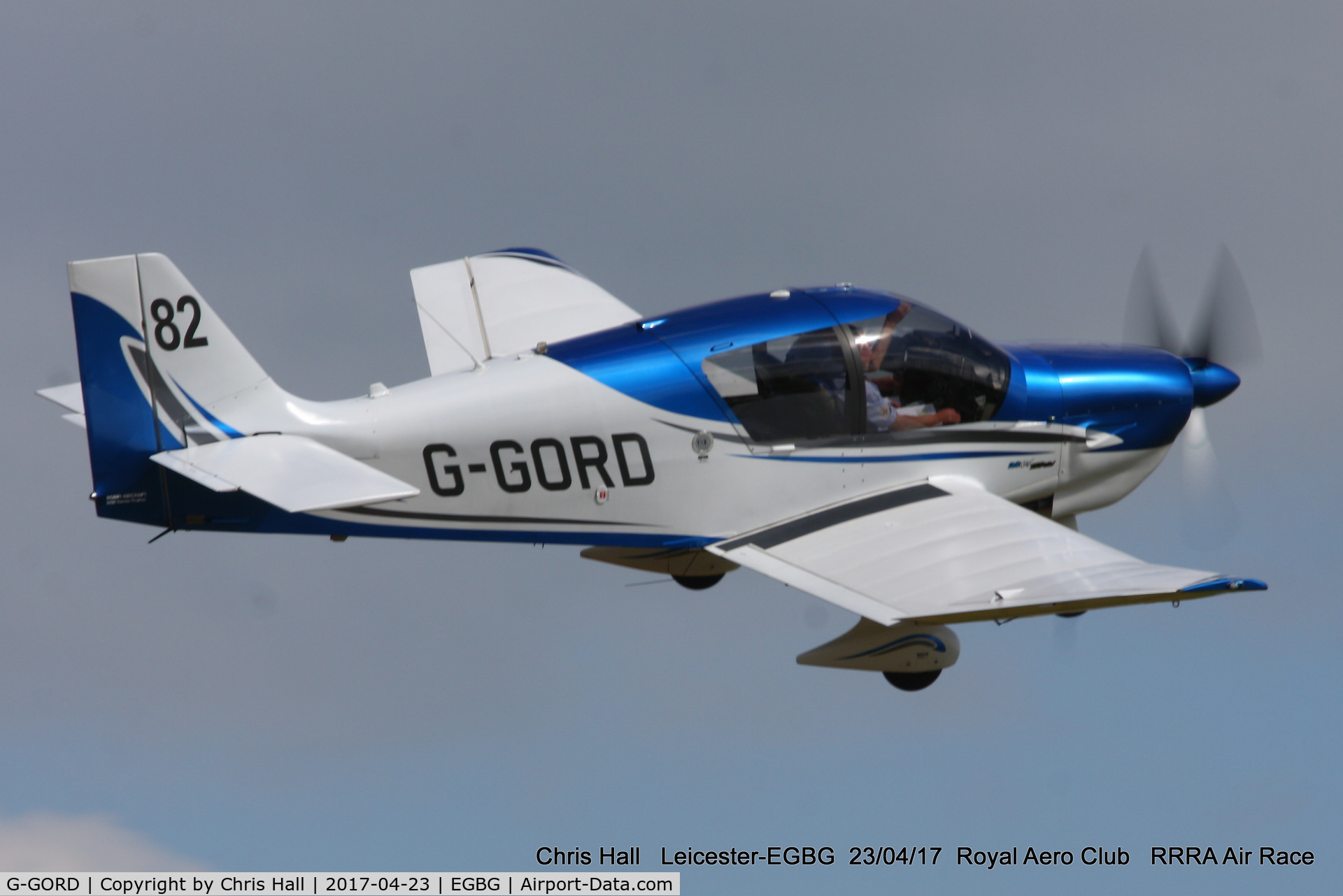 G-GORD, 2014 Robin DR-400-140B Major Major C/N 2669, Royal Aero Club 3R's air race at Leicester