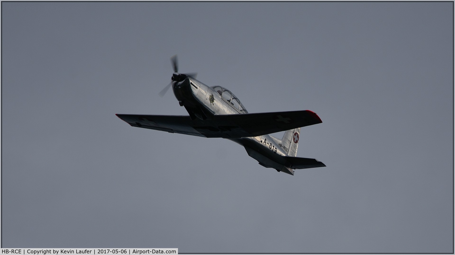 HB-RCE, Pilatus P3-05 C/N 457-6, Over Günzburg - Bavaria - Germany