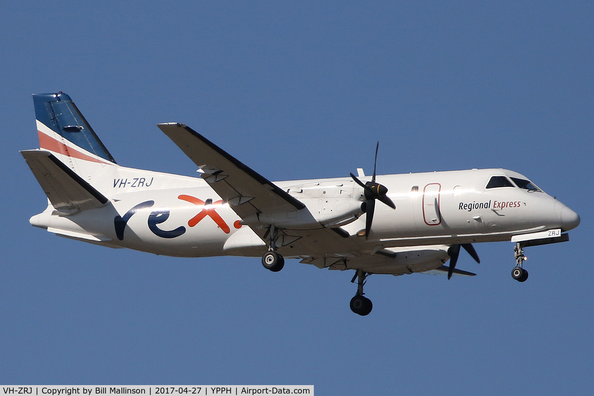 VH-ZRJ, SAAB 340B C/N 340B-396, finals