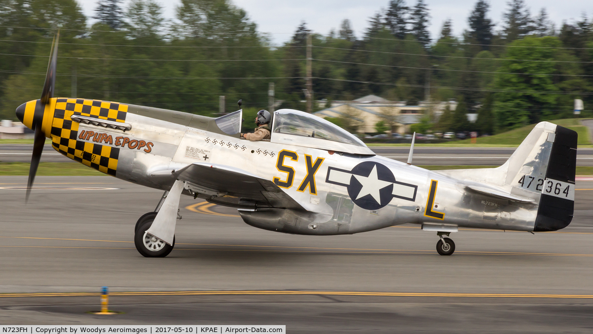 N723FH, 1944 North American P-51D Mustang C/N 44-72364, Heading out for a sortie