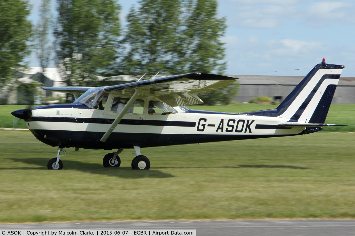G-ASOK, 1964 Reims F172E Skyhawk C/N 0057, Reims F172E Skyhawk at Breighton Airfield's Radial Fly-In. June 7th 2015.