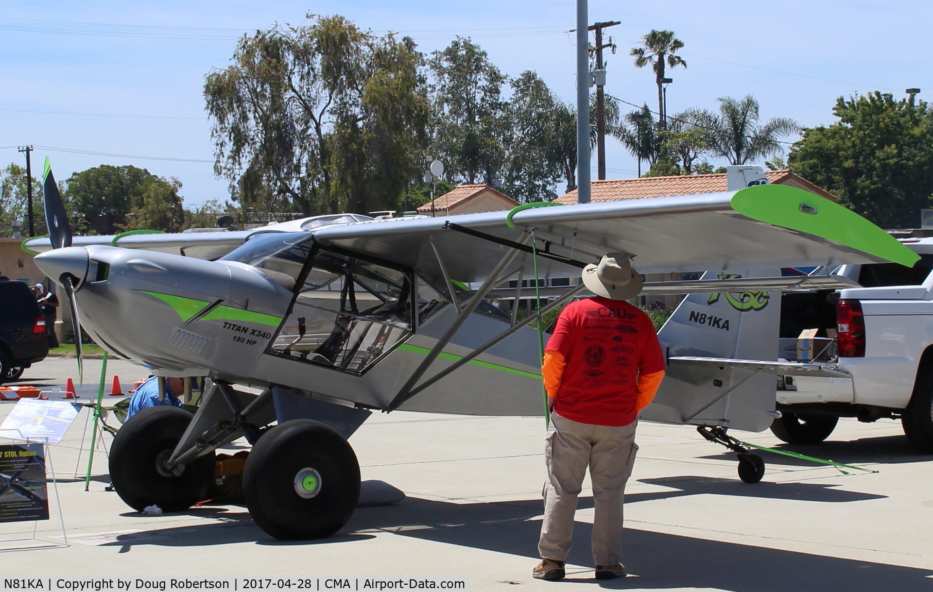 N81KA, 2015 Skystar Kitfox S7 Supersport C/N S70502079, 2015 Skystar Kitfox S7 SUPERSPORT, TITAN X340 180 Hp, tundra tires, at AOPA FLY-IN