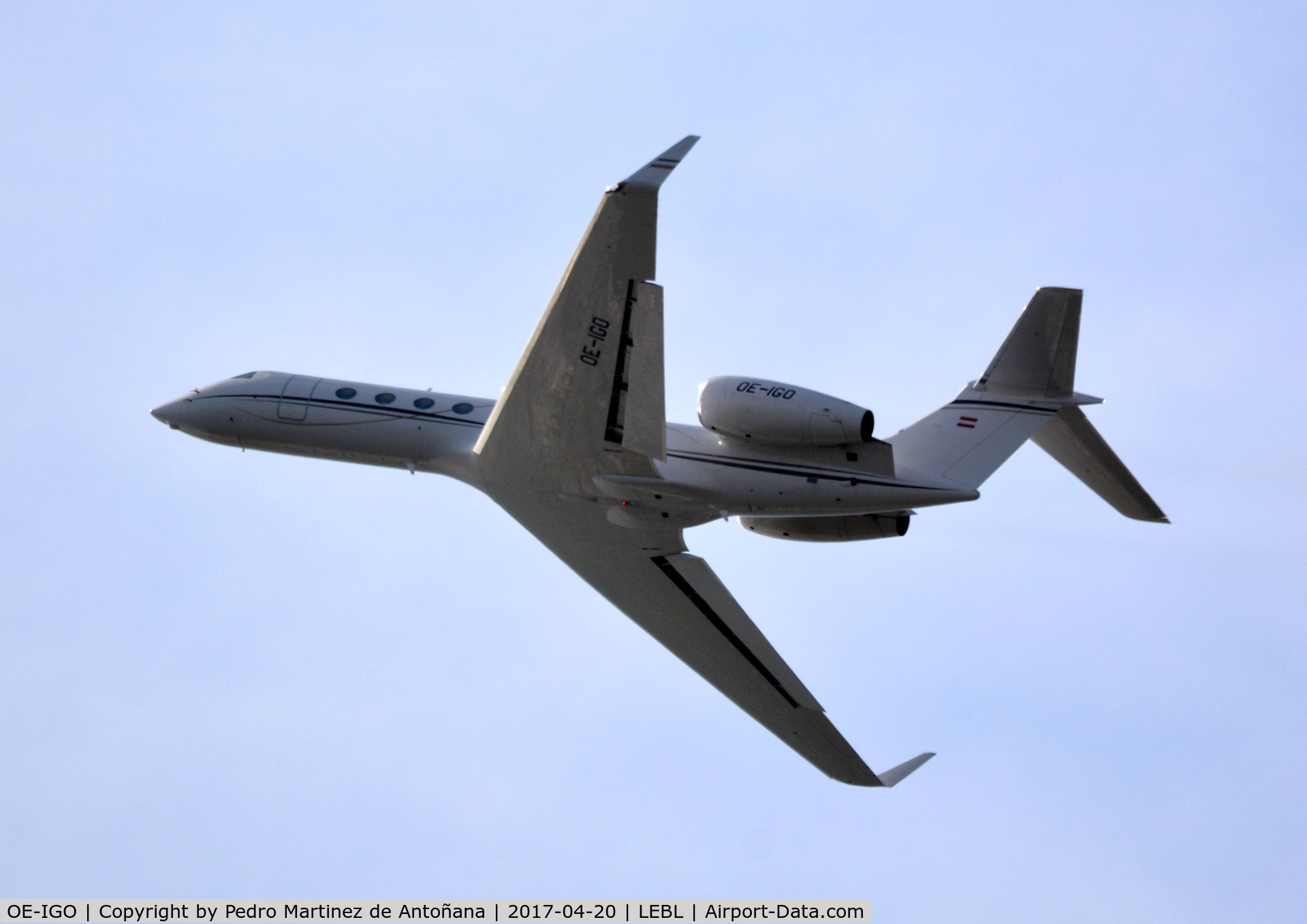 OE-IGO, Gulfstream Aerospace GV-SP (G550) C/N 5434, El Prat  -  Barcelona  -  España