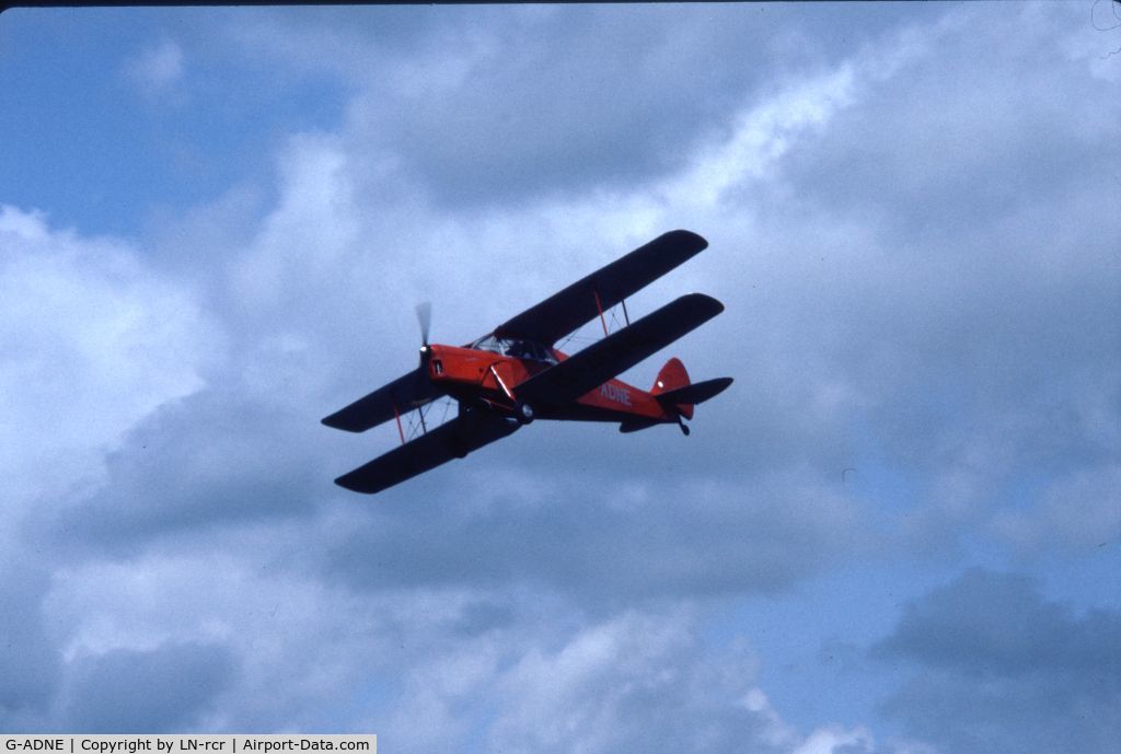G-ADNE, 1936 De Havilland DH.87B Hornet Moth C/N 8089, Biggin Hill 1983