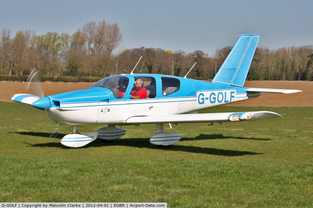 G-GOLF, 1982 Socata TB-10 Tobago C/N 250, Socata TB-10 Tobago at Breighton Airfield's April Fools Fly-In. April 1st 2012.