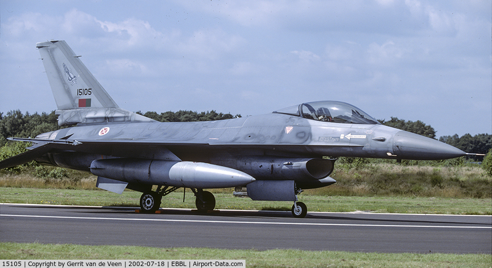 15105, Lockheed F-16AM Fighting Falcon C/N AA-5, Aircraft on flightline KB