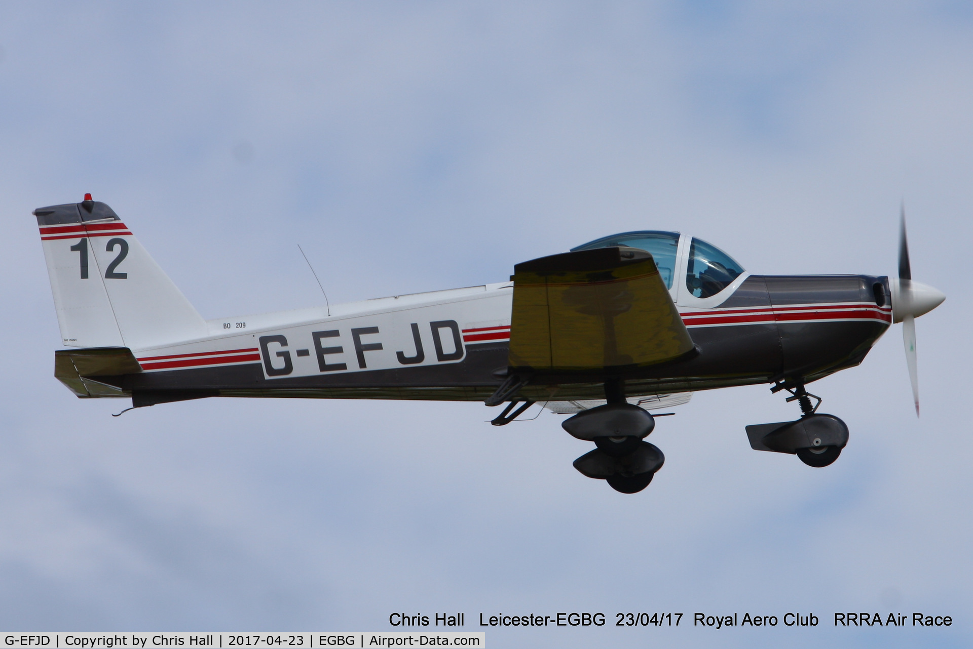 G-EFJD, 1971 Bolkow Bo-209C Monsun 160FV C/N 126, Royal Aero Club 3R's air race at Leicester