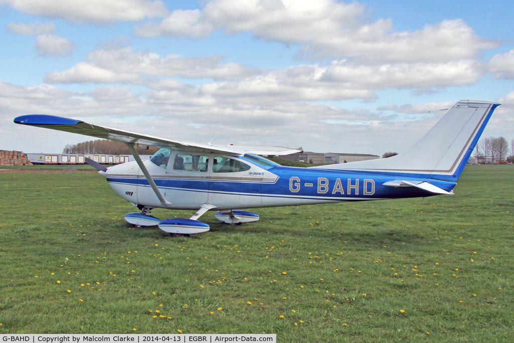 G-BAHD, 1972 Cessna 182P Skylane Skylane C/N 18261501, Cessna 182P Skylane at Breighton Airfield's Early Bird Fly-In. April 13th 2014.