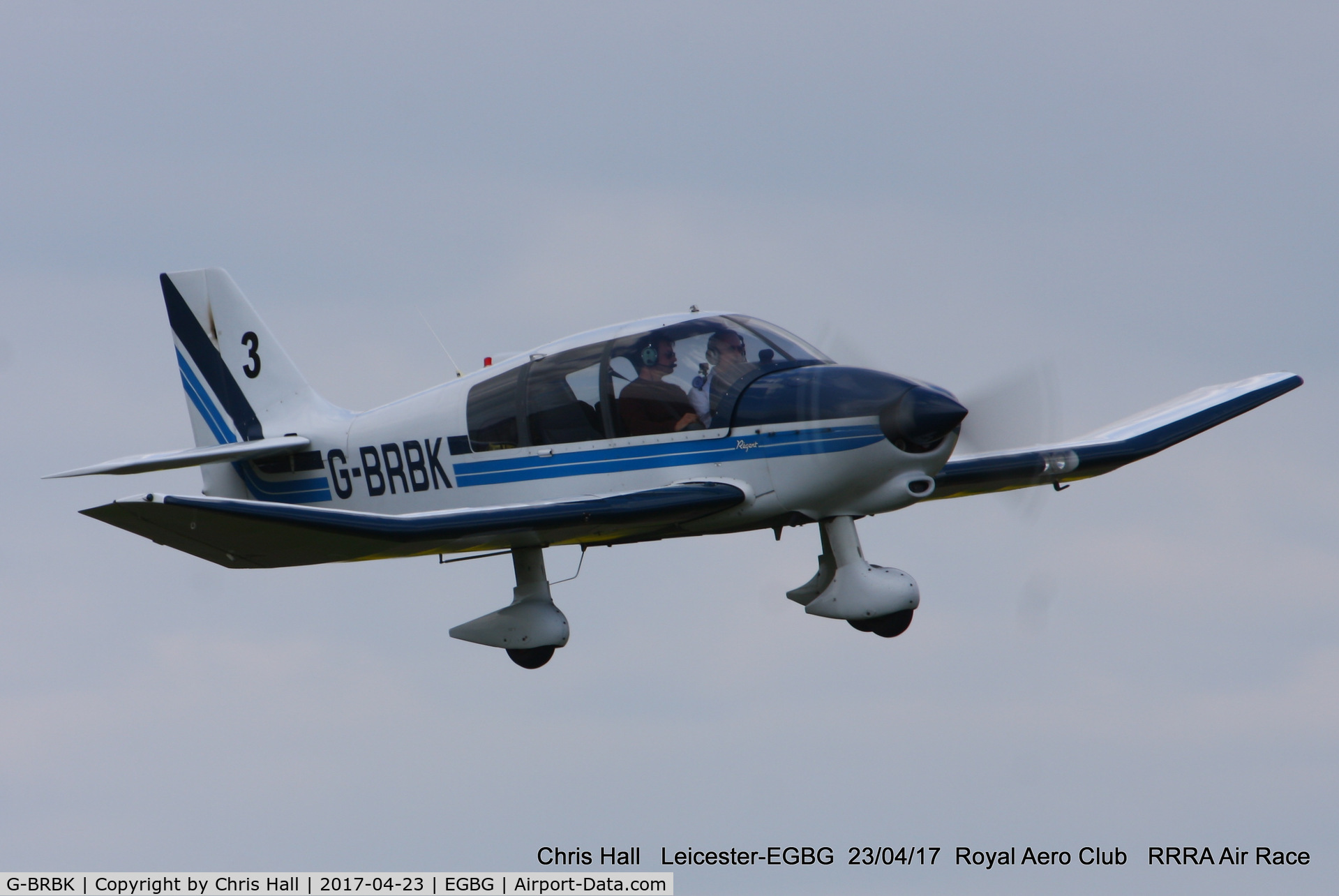 G-BRBK, 1989 Robin DR-400-180 Regent Regent C/N 1915, Royal Aero Club 3R's air race at Leicester