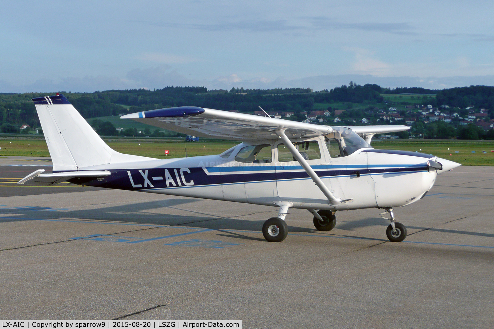 LX-AIC, 1972 Reims F172L Skyhawk C/N F17200852, at Grenchen airport