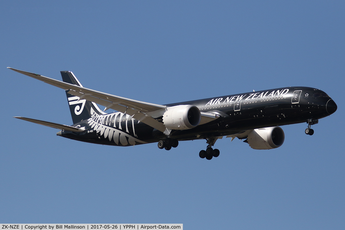 ZK-NZE, 2014 Boeing 787-9 Dreamliner C/N 34334, NZ175 from AKL