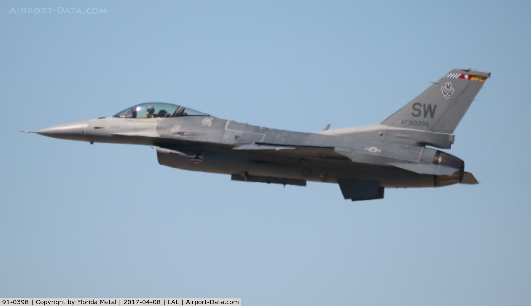 91-0398, 1993 General Dynamics F-16C Fighting Falcon C/N CC-86, F-16C