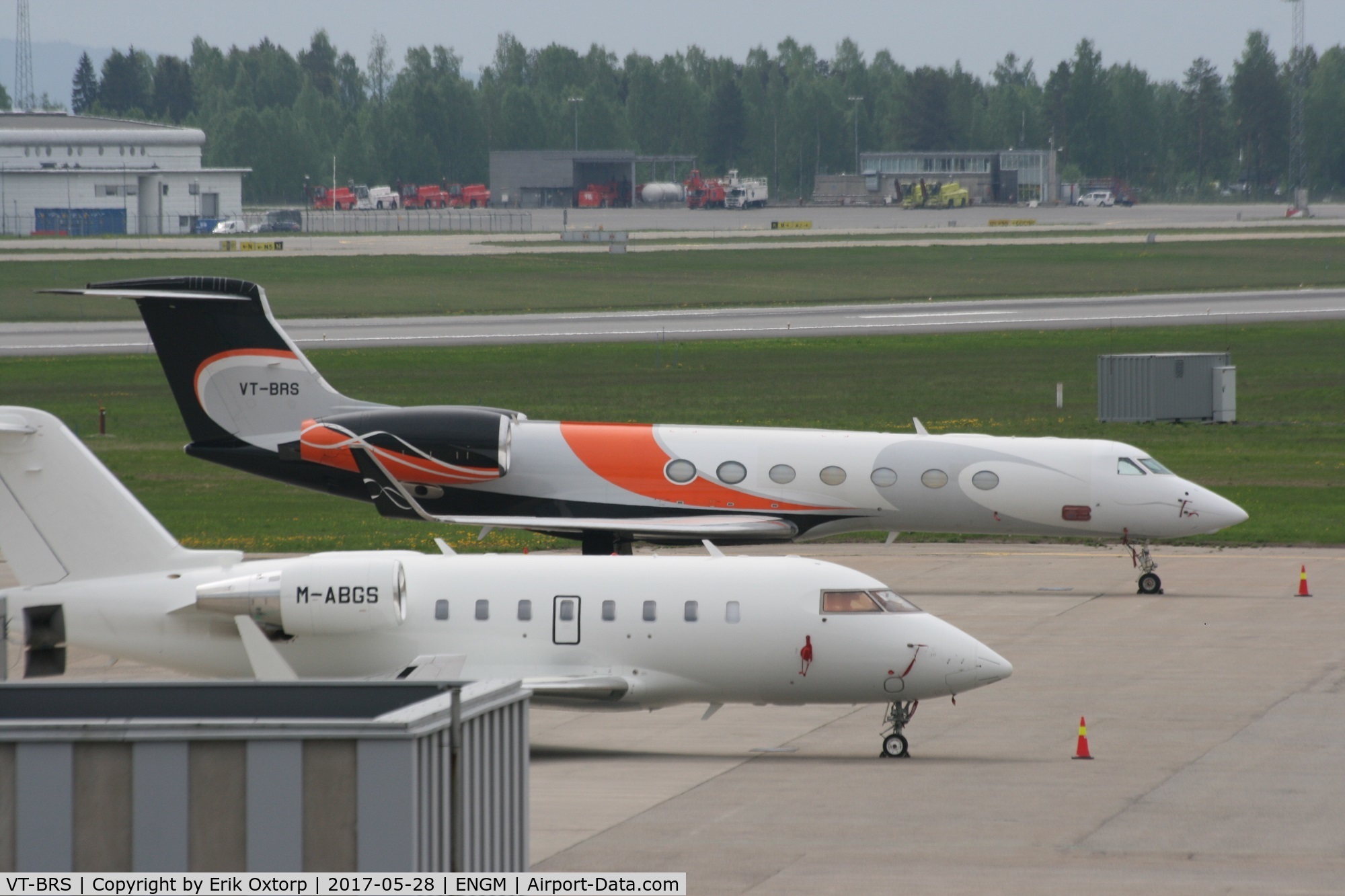 VT-BRS, 2007 Gulfstream Aerospace GV-SP (G550) C/N 5162, VT-BRS in OSL