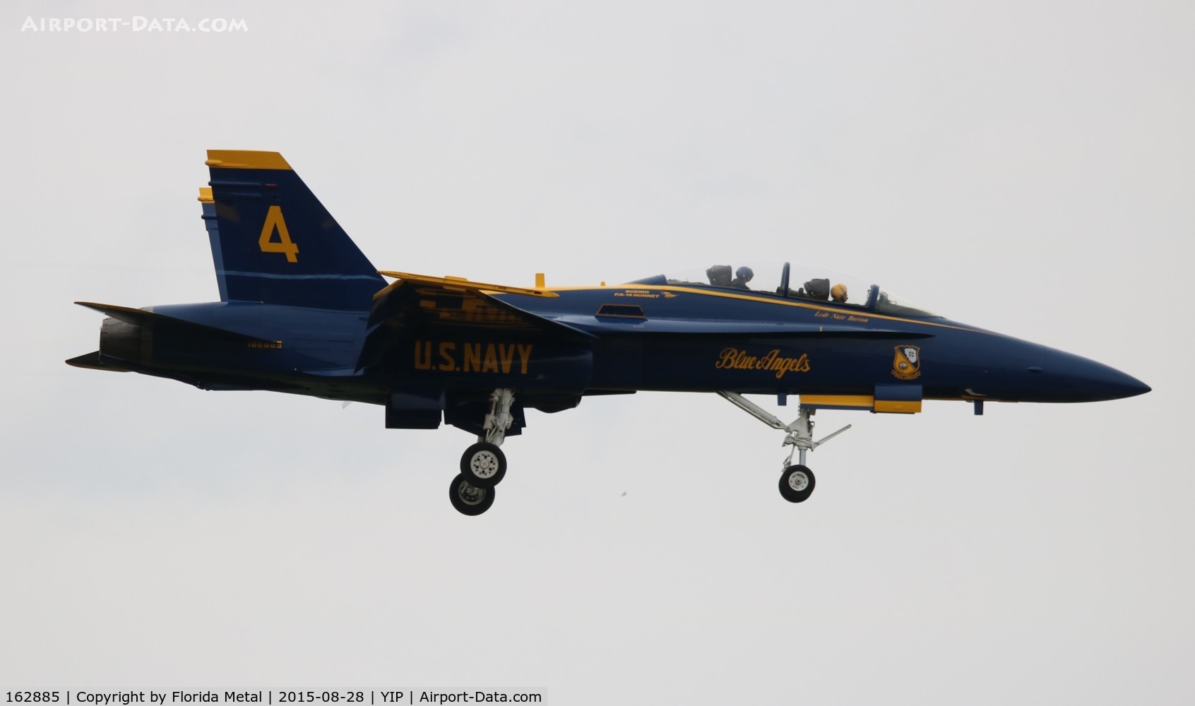 162885, McDonnell Douglas F/A-18B Hornet C/N 434/B076, Blue Angels