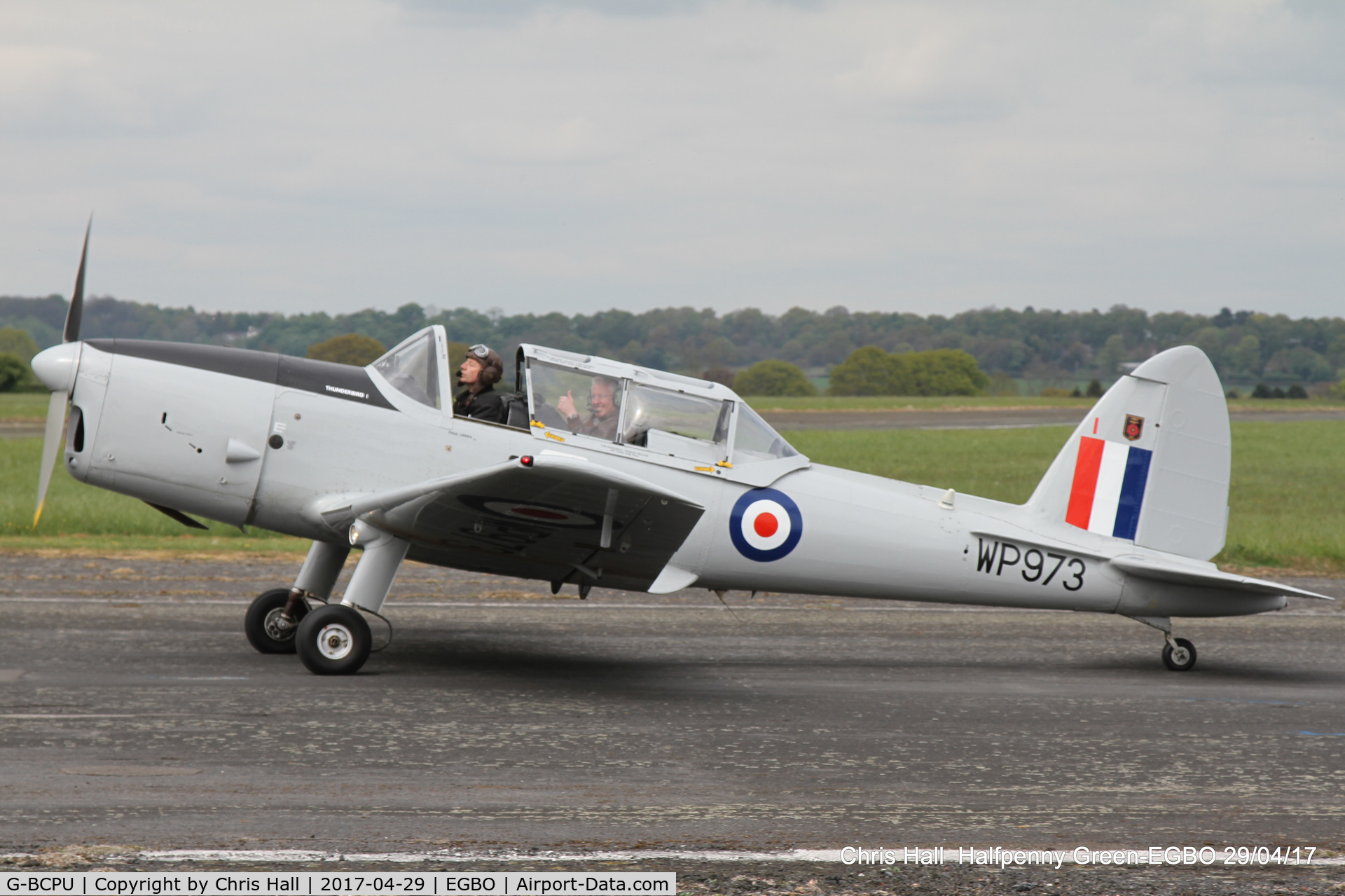 G-BCPU, 1953 De Havilland DHC-1 Chipmunk T.10 C/N C1/0839, at the Radial & Trainer fly-in
