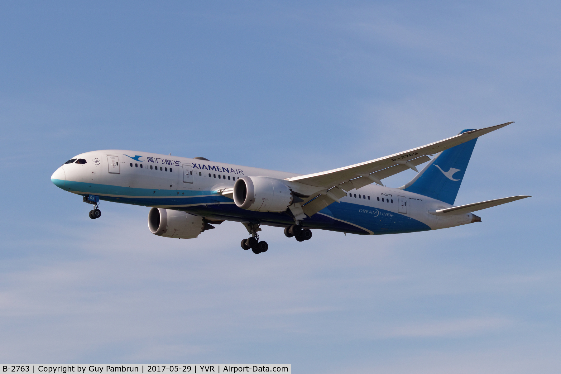 B-2763, 2015 Boeing 787-8 Dreamliner Dreamliner C/N 41543, Landing