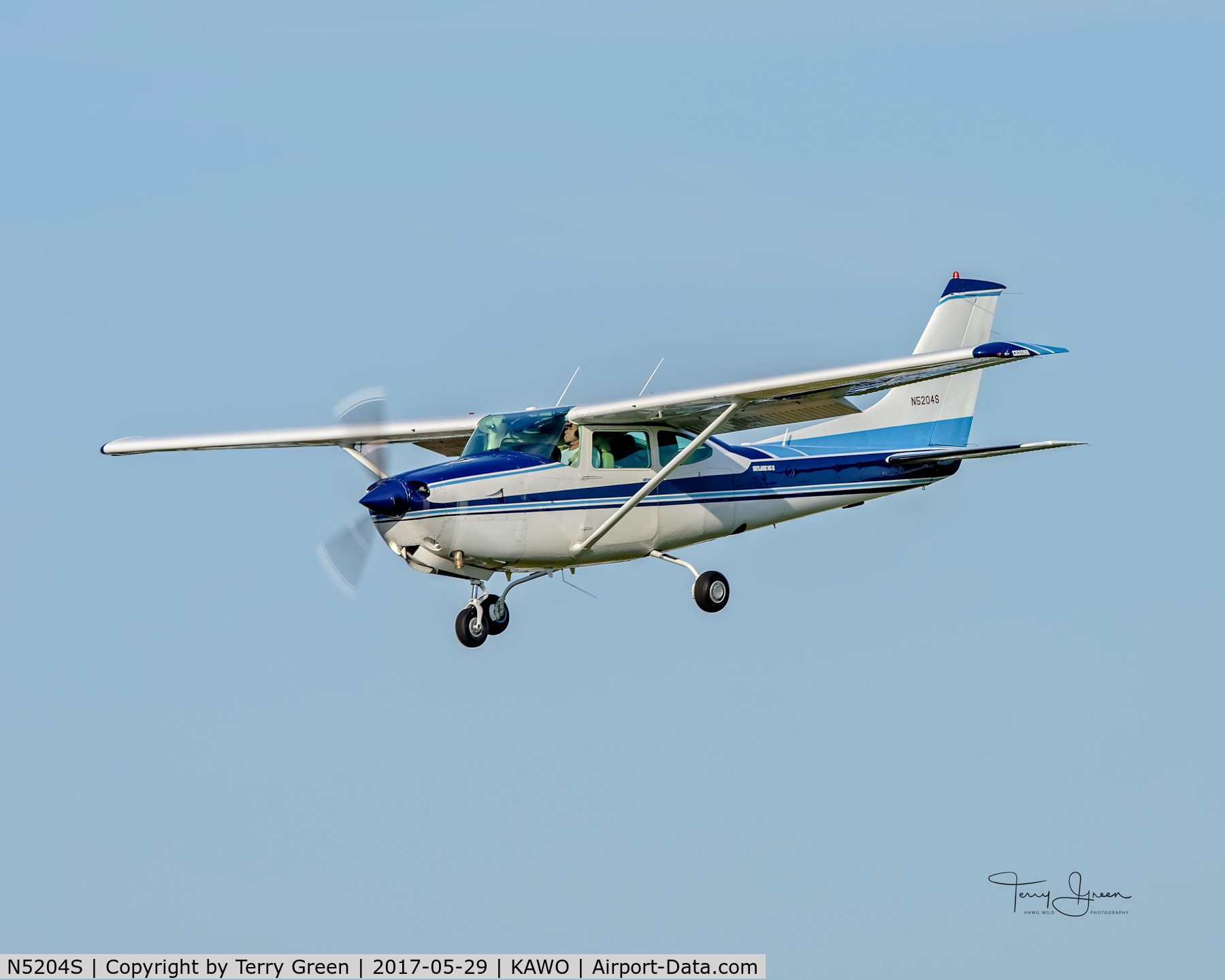 N5204S, 1980 Cessna TR182 Turbo Skylane RG C/N R18201518, KAWO