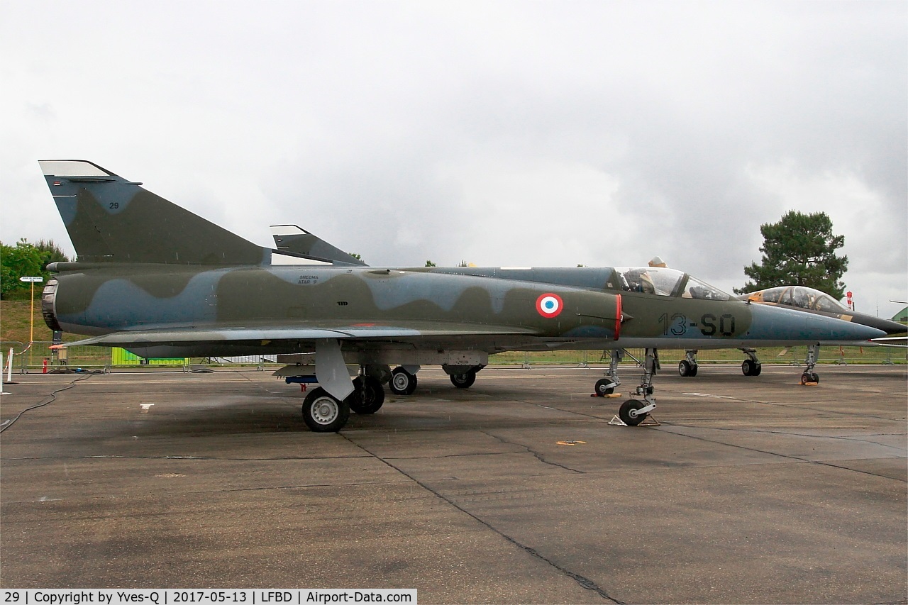 29, Dassault Mirage 5F C/N 29, Dassault Mirage 5F, Preserved  at C.A.E.A museum, Bordeaux-Merignac Air base 106 (LFBD-BOD)
