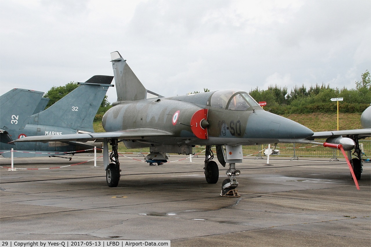 29, Dassault Mirage 5F C/N 29, Dassault Mirage 5F, Preserved  at C.A.E.A museum, Bordeaux-Merignac Air base 106 (LFBD-BOD)