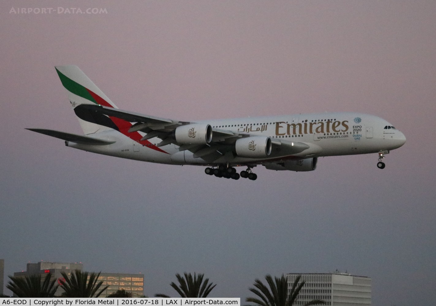 A6-EOD, 2014 Airbus A380-861 C/N 168, Emirates A380