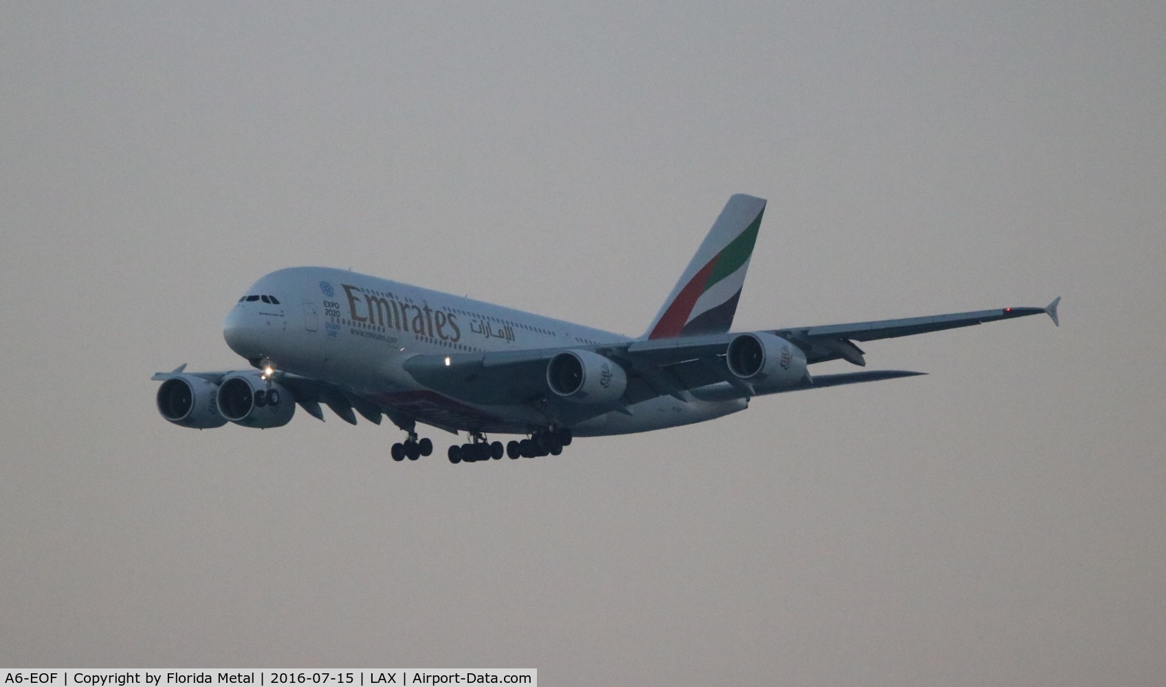 A6-EOF, 2014 Airbus A380-861 C/N 171, American