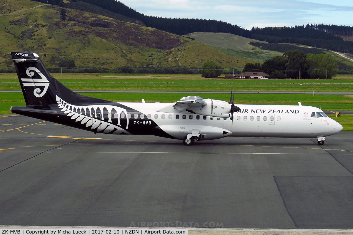 ZK-MVB, 2012 ATR 72-212A C/N 1065, At Dunedin