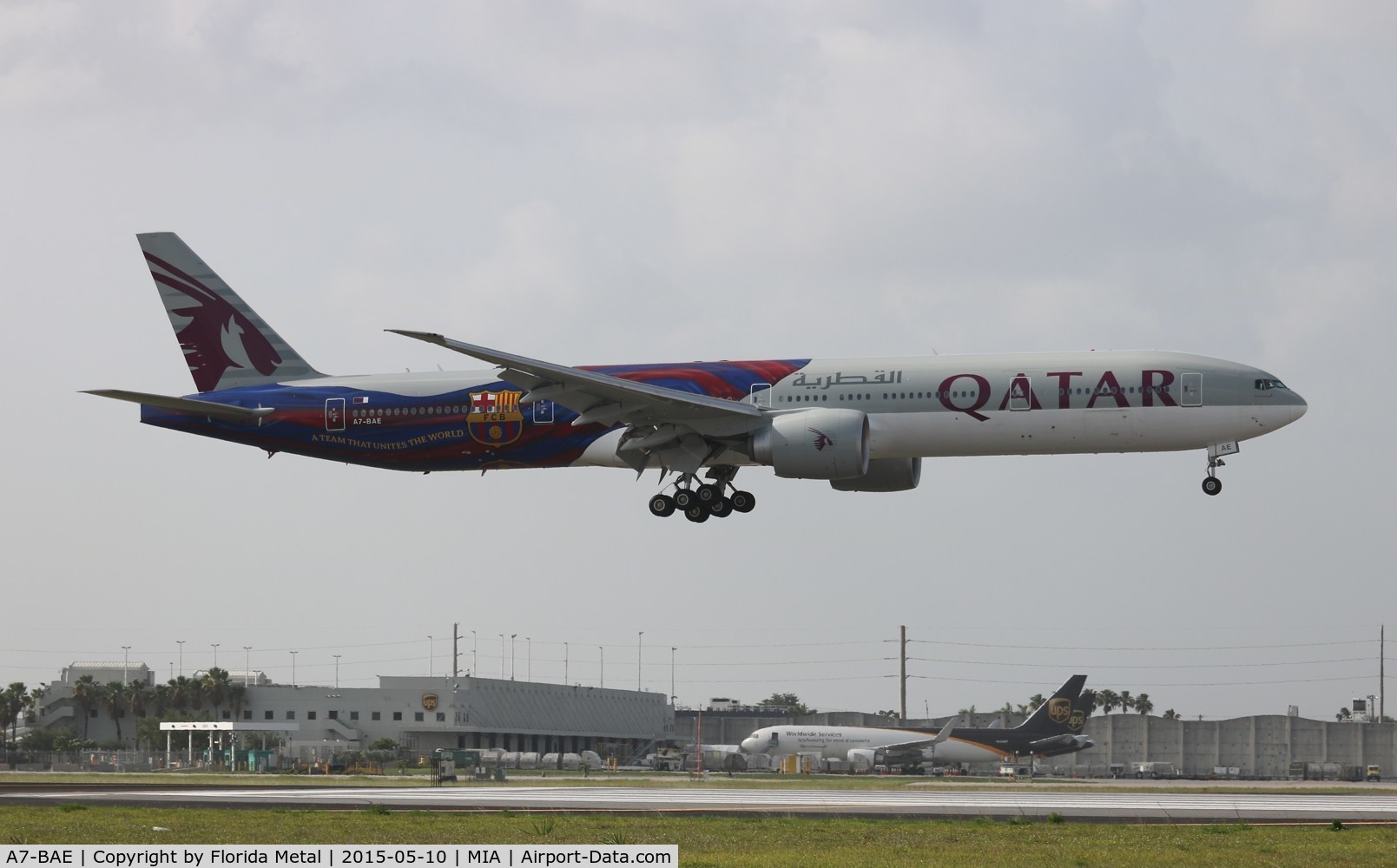 A7-BAE, 2009 Boeing 777-3DZ/ER C/N 36104, Qatar Barcelona FC