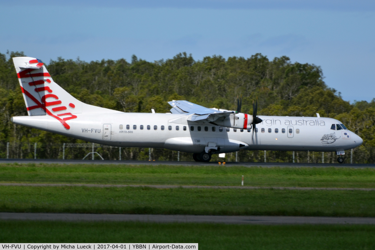 VH-FVU, 2011 ATR 72-500 C/N 978, At Brisbane