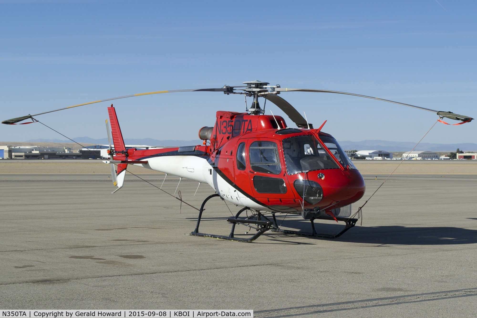 N350TA, Eurocopter AS-350B-3 Ecureuil Ecureuil C/N 3283, Parked on north GA ramp.