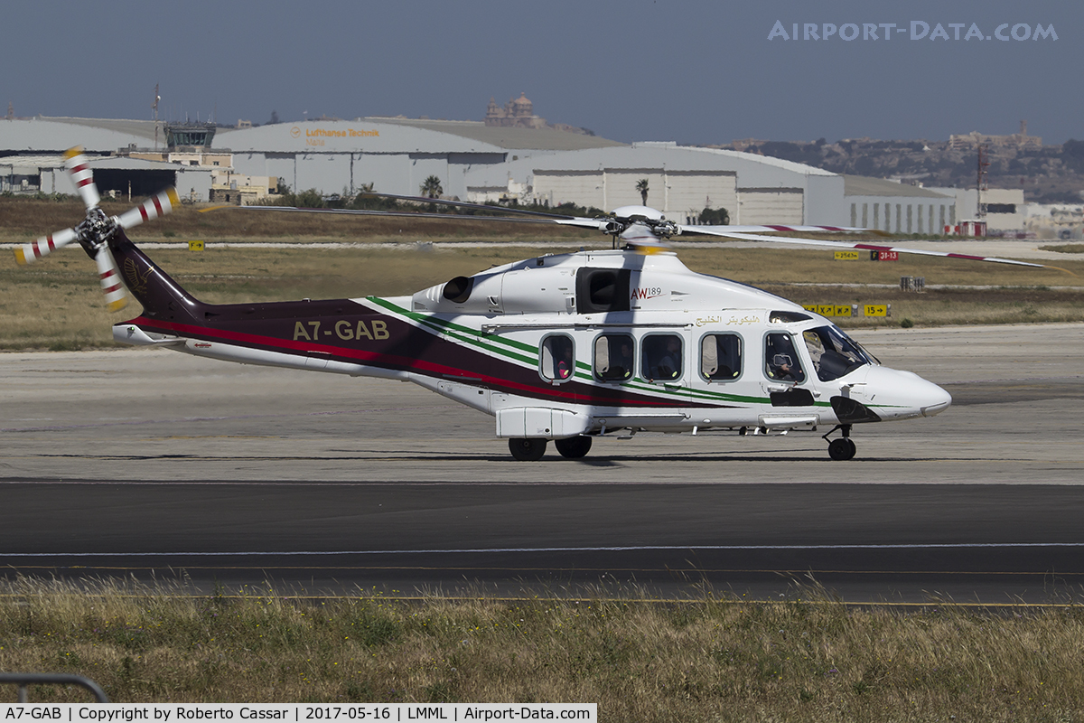 A7-GAB, 2014 AgustaWestland AW-189 C/N 49010, Apron 9
