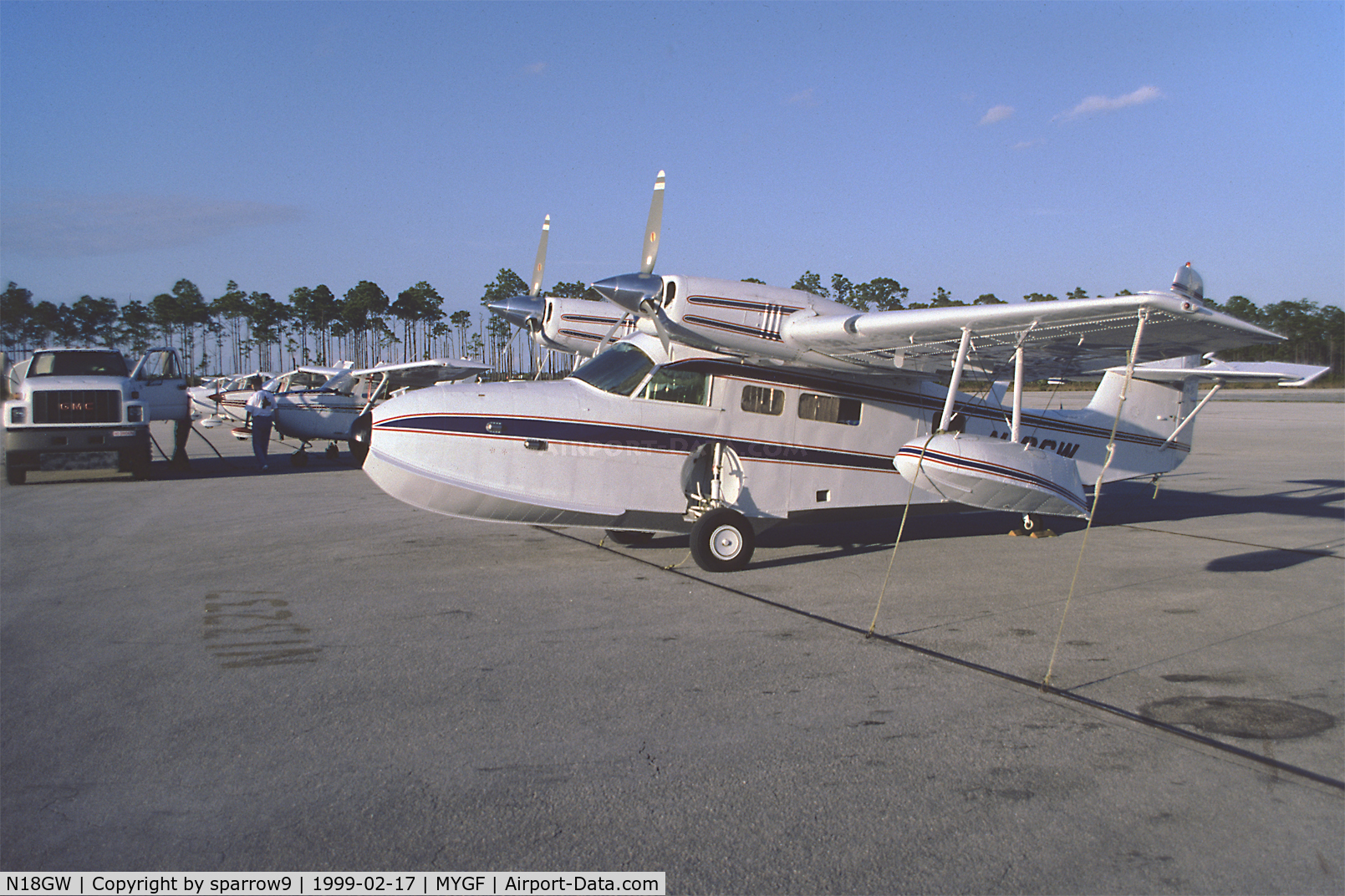 N18GW, 1949 Scan (Grumman) 30 (G-44A Widgeon) C/N 35, Freeport/Bahamas. Scanned from a slide.