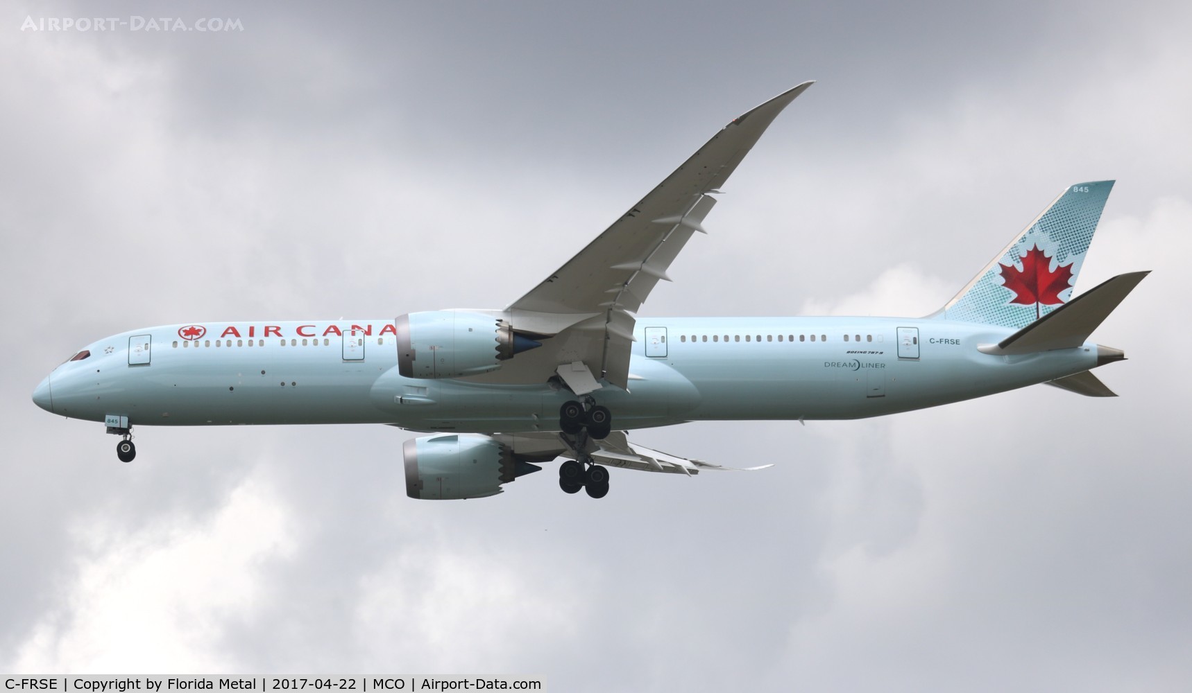 C-FRSE, 2017 Boeing 787-9 Dreamliner C/N 37181, Air Canada