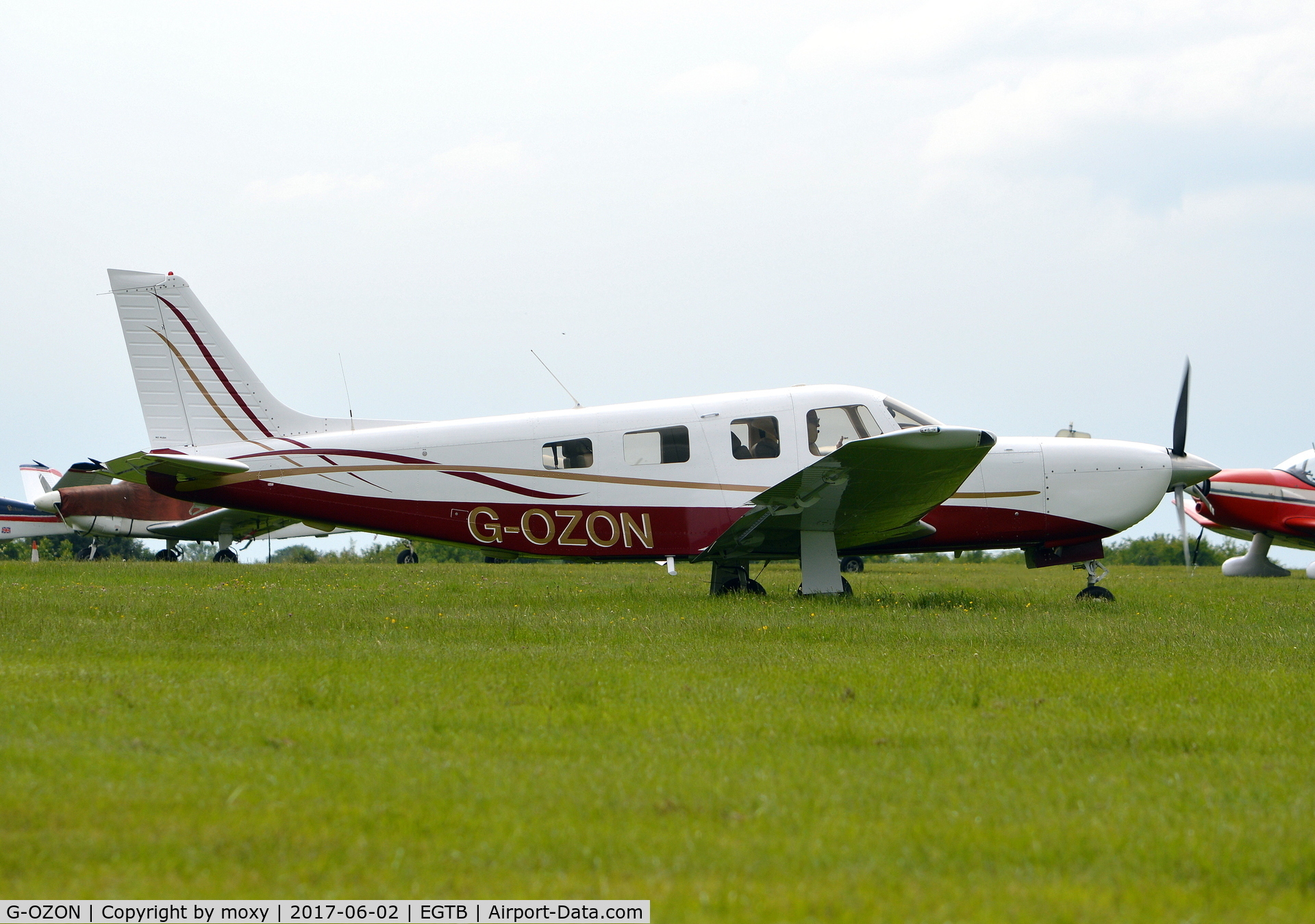 G-OZON, 2005 Piper PA-32R-301T II TC Turbo Saratoga C/N 3257393, Piper PA-32R-301T Saratoga II TC at Wycombe Air Park.